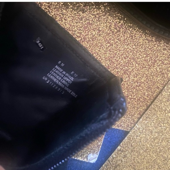 TORY BURCH Frm ITALY SUEDE BLK GOLD GORG Boots 8M FLAWED - Picture 4 of 6